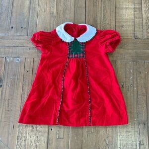 Funtasia two corduroy Christmas plaid tree made in the USA dress